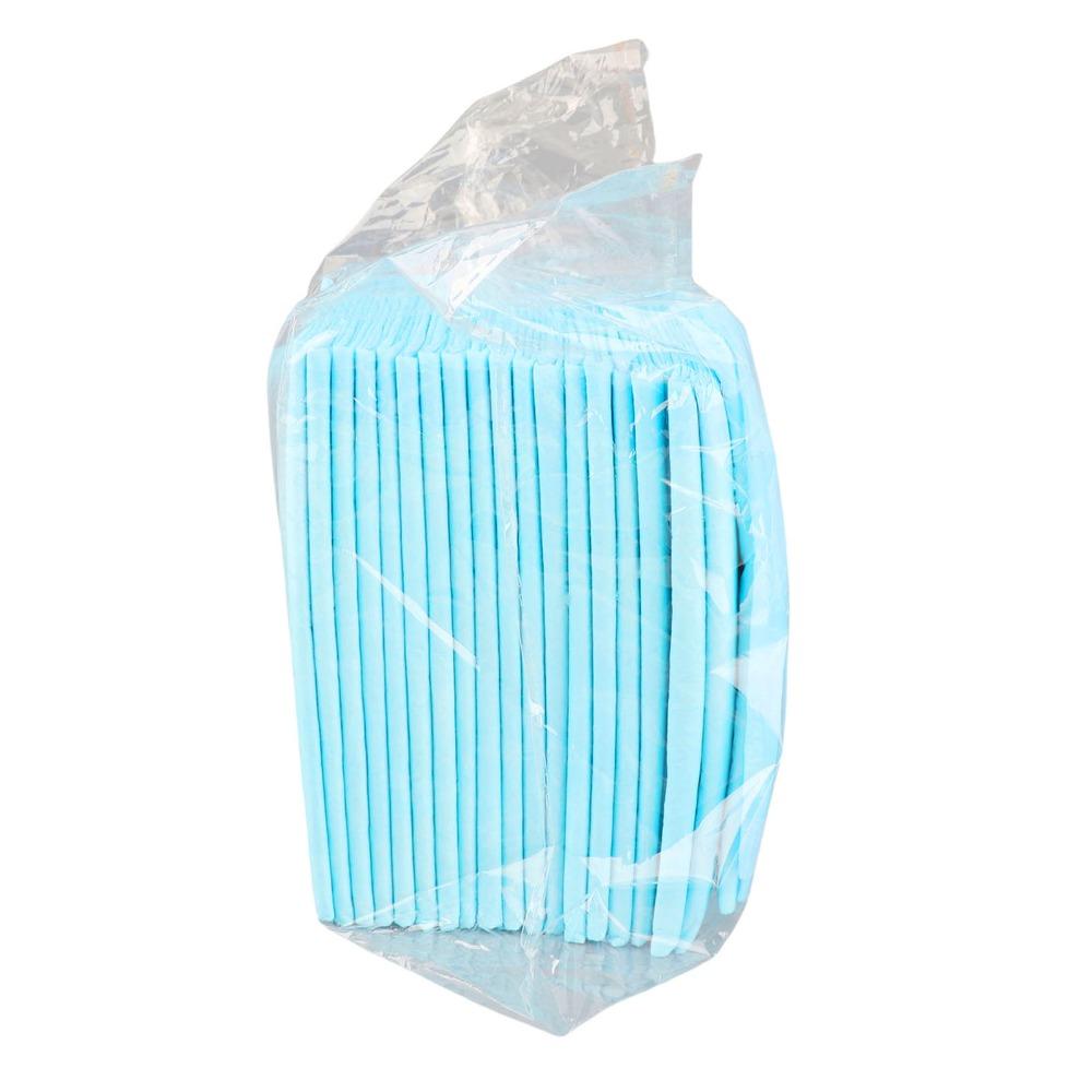 20pcs Strong Water Absorption Pet Pee Pads Blue Water Absorbent Pads Car Travel Use