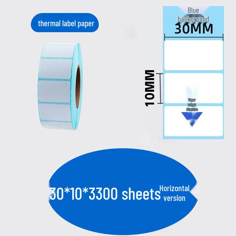 Durable Self-Adhesive Thermal Label Paper for Electronic Scales - Barcode Stickers (Sizes: 80x60, 50x40, 30)