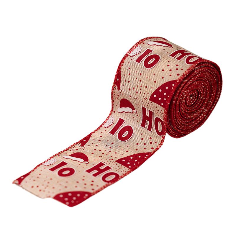 Christmas Ribbon Wired Christmas Ribbons Snowman Ribbon For Christmas Tree Gift Wrapping Crafts Wreath Garland Bow Decor