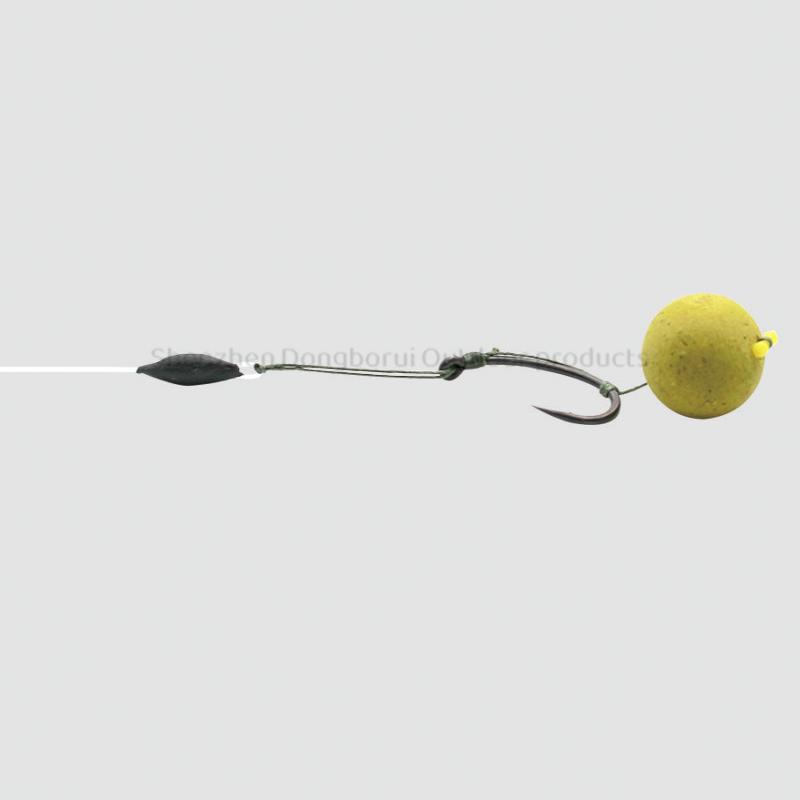 3pcs/pack Carp Fishing Line Loop Rig 35LB/15.9kg KLOR HOOK Size 2 4 6 8 Ready-Tied Soft Hook Link Sections Combi Rig Hair Rigs Carp Fishing Tackle