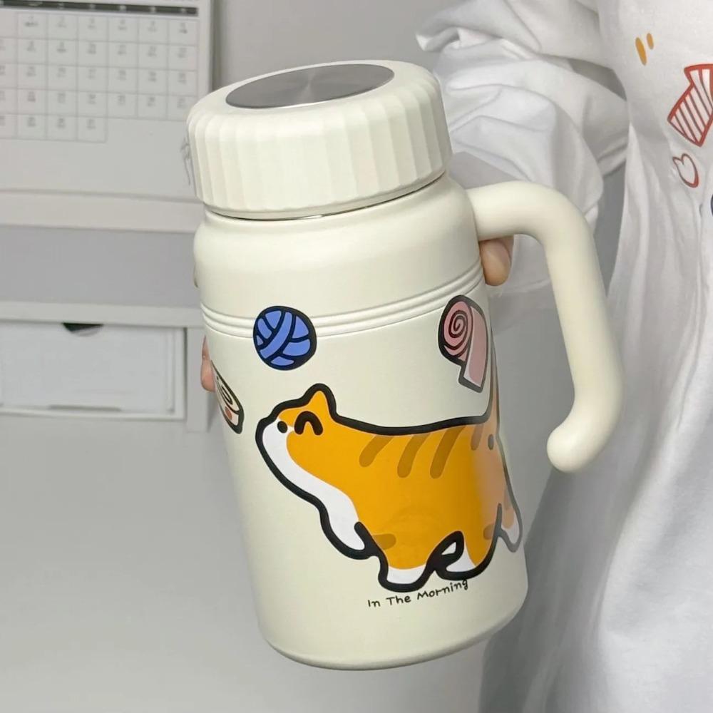 

1000ml Stainless Steel Water Bottle with Tea Strainer Tea Cup Insulated Cup Outdoor Activities Style A