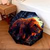 1 PC Automatic Folding Umbrella - Golden Bear Pattern, Portable & Foldable Design with 8 Ribs, Christmas Birthday Gifts