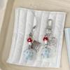 Stylish Red Mushroom Elephant Keychain Handmade Key Holder Accessory Lightweight Resin Alloy Charm For Phone Keys