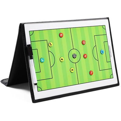Magnetic Zippered Coaching Board: Football & Basketball Tactical Board with Markers