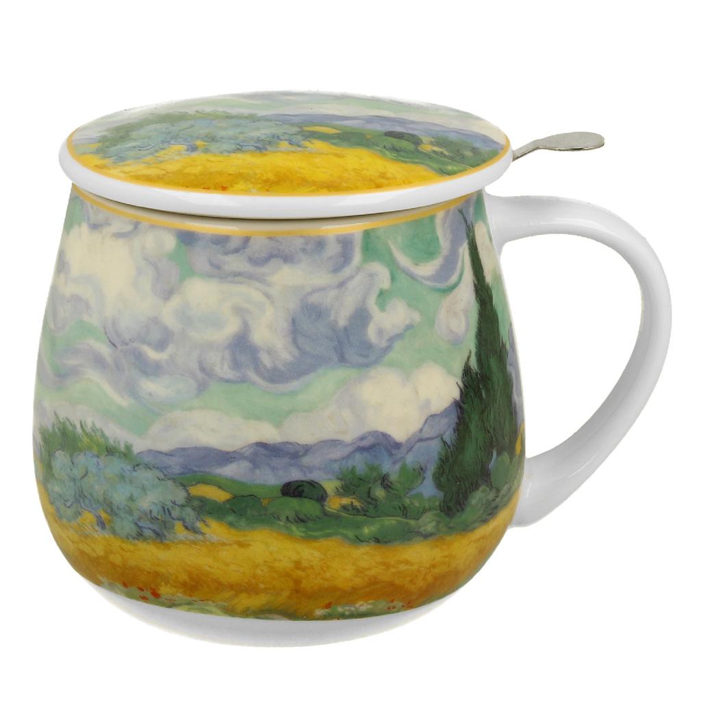 Porcelanowy Kubek Z Zaparzaczem 430 Ml