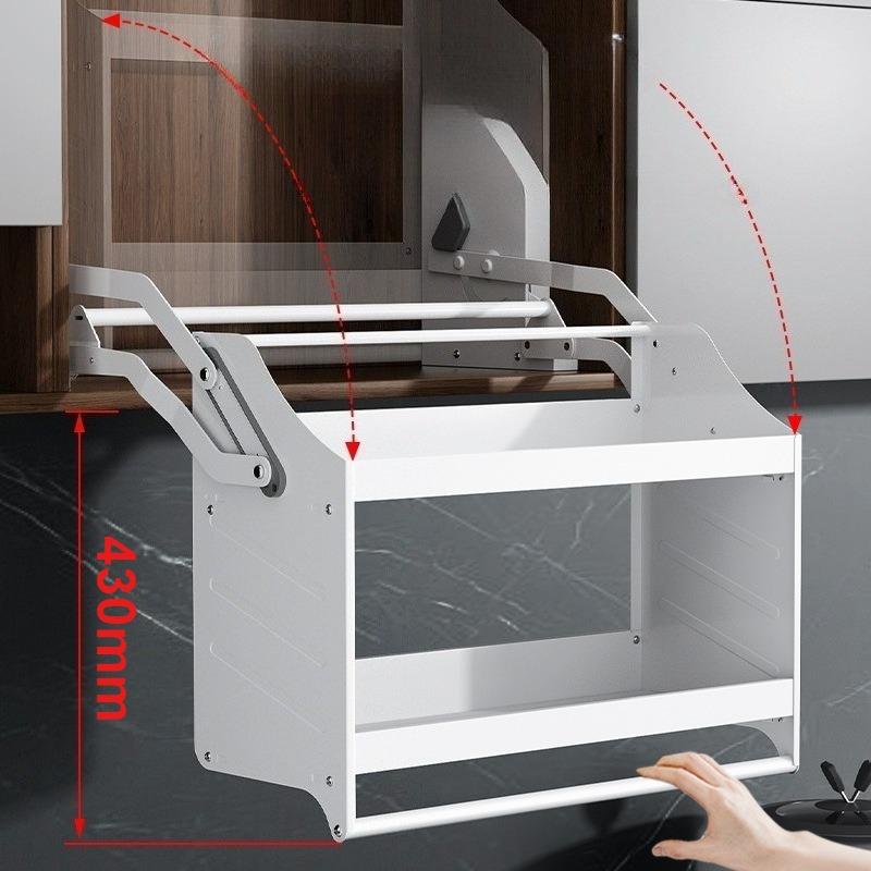 Kitchen Lifting Basket Kitchens Sliding Storage Cabinet Spice Hanging Cabinets Multifunction Steel Organizer Shelves Furniture