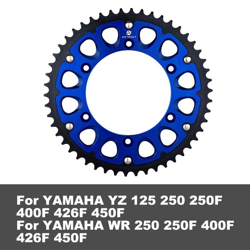 Motorcycle Rear Gears Fits For YAMAHA YZ125 YZ250 YZ250F YZ400F YZ426F YZ450F WR 250 250F 400F 426F 450F sprocket