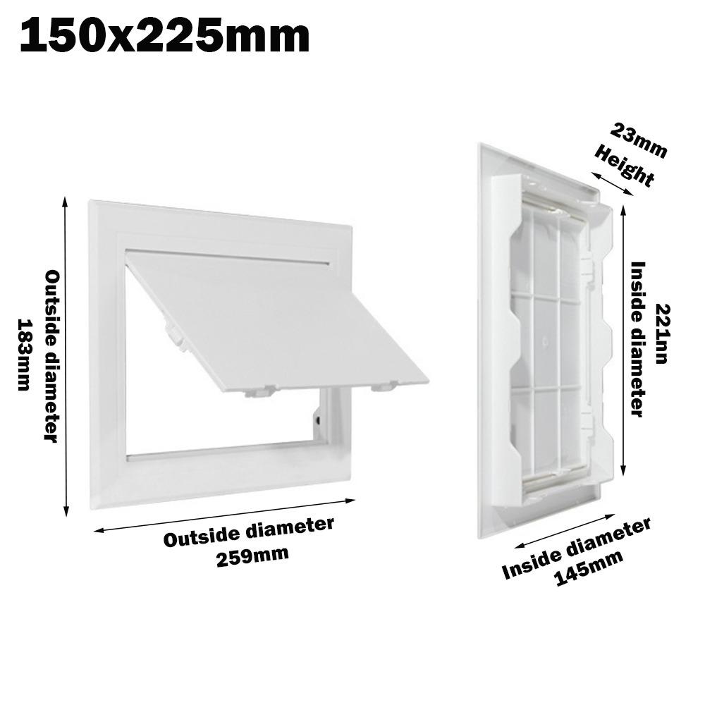 1pc Access Panel Inspection Hole ABS Access Doors Wall Ceiling White Hatch Cover Universal Plastic Push-Type Inspection Port