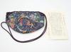 Tatsumura Textile Art Silk Shifuku Tea Caddy Pouch, Lion-Biting Bird and Beast Brocade