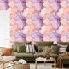 Ink Coral, Powder Pink and Purple Wallpaper for Living Room and Bedroom 50x1000