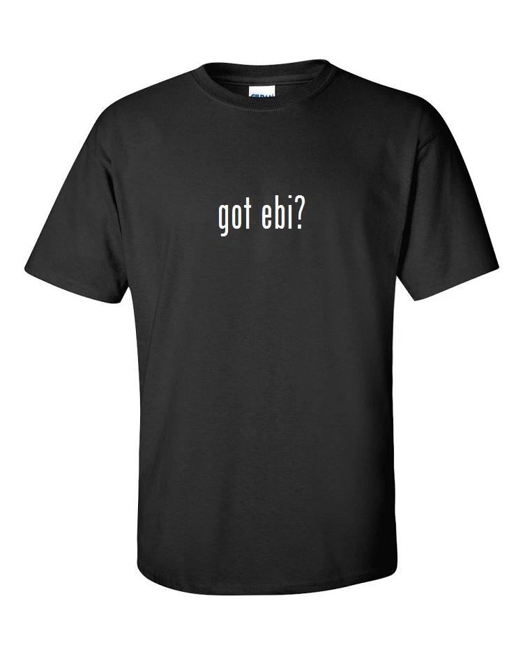 

Got EBI  Men Cotton T-Shirt Shirt Solid Black White Funny Shrimp S M L XL 4XL