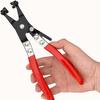 Durable Hose Clamp Pliers, Non-slip Grip for Oil/Vacuum/Hydraulic Pipes, Flat Ring & Quick-Release, Ideal for Garage/Workshop.
