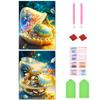 2pcs 5D DIY Full Round Drill Diamond Painting Dream Shells Kit Decor 30x40cm