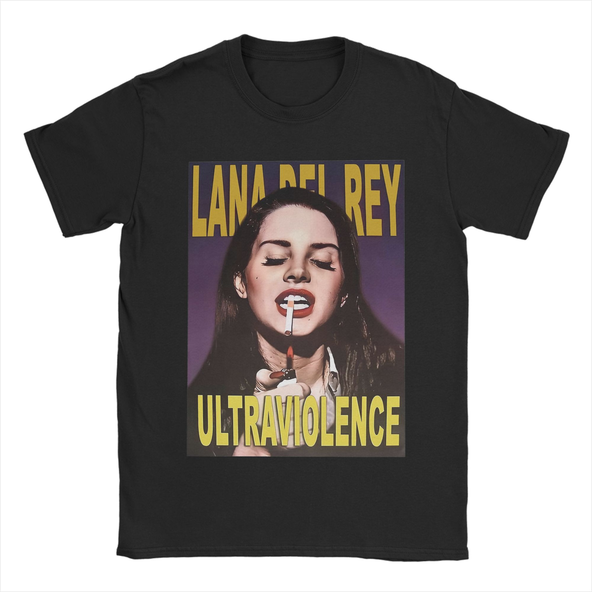 

Men TShirt Lana Del Rey Leisure Pure Cotton Tees Short Sleeve T Shirt O Neck Tops Classic 4XL