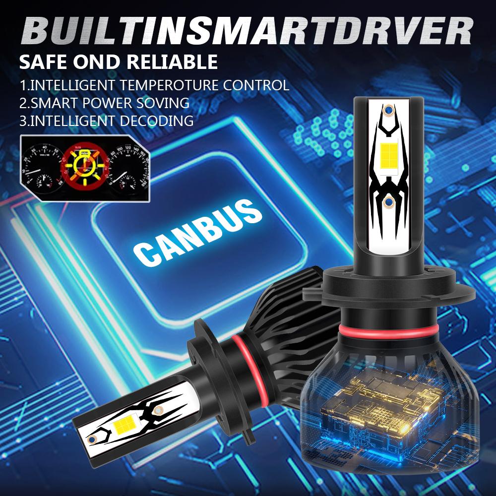 H7 High low beam TOP Best LED Auto Bulbs Canbus Led Headlight CSP 3570 chips 6000K Car Headlight High Power 150W 12V Bulbs