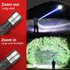Powerful Flashlight 200W LED Torch High Lumen 1000000LM Lamp Dimmable Flash Light Waterproof Torch Light Rechargeable Lantern