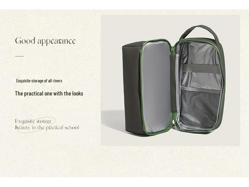 Versatile Waterproof Makeup Bag: Large, Lightweight, Wet-Dry Separation, Durable Toiletries Storage