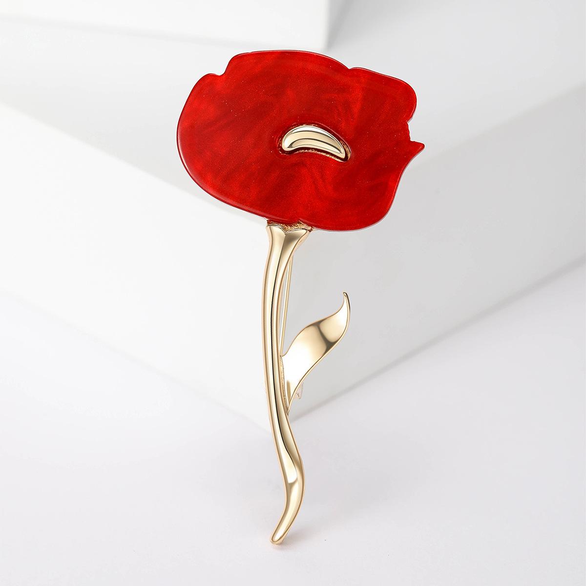 

Брошь-цветок из сплава, модная брошь-лепесток, ювелирное изделие, темпераментный костюм