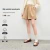 Qiu Shui Yi Ren Women's High-Waist A-line Casual Shorts