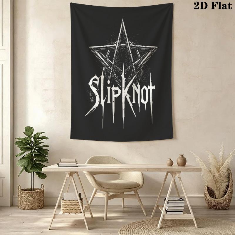 Slipknot Star Tapestry Bold Room Tapestry Fashion Print Wallmounted Work Of Art Atmospheric Background Cloth Christmas Gift