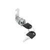MOCOXYKLXY Cylinder Lock, Cam Lock, for Mailboxes, Lockers, Display Cases, and More, Metal, with Two Keys Per Set (16mm Standalone Type) (1 Set)