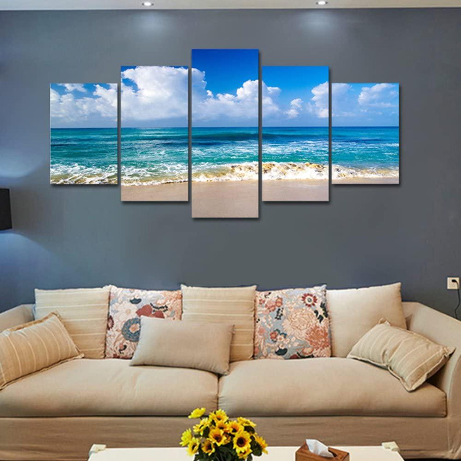 

5-Panel Canvas Wall Art Modern Living Room Decor 5-Piece 20X35 20X45 20X55CM