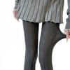 Women's High Waist Thermal Winter Fall Opaque Tights Dots Pattern Elastic Waistband Soft Cotton Ribbed Fabric Pantyhose