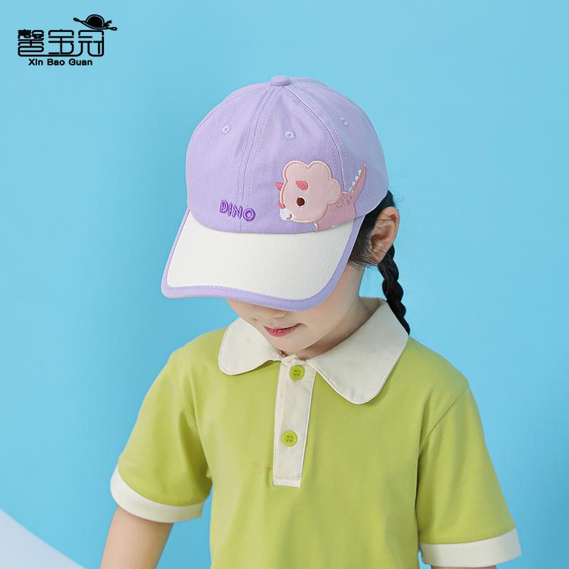 1100 New Children's Hats Boys and Girls Sunshade Baseball Caps Spring and Summer Cartoon Cute Sunscreen Peaked Caps