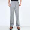 WTEMPO XL-5XL Spring Summer Autumn Winter Solid Casual Long Pants Men's Cotton Linen Elastic Mid-Waist Large Size Breathable Loose Pockets Trousers