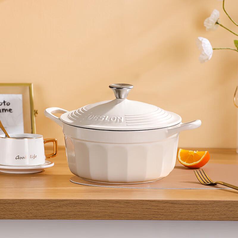 Desland 24cm Enamel Cast Iron Stew Pot