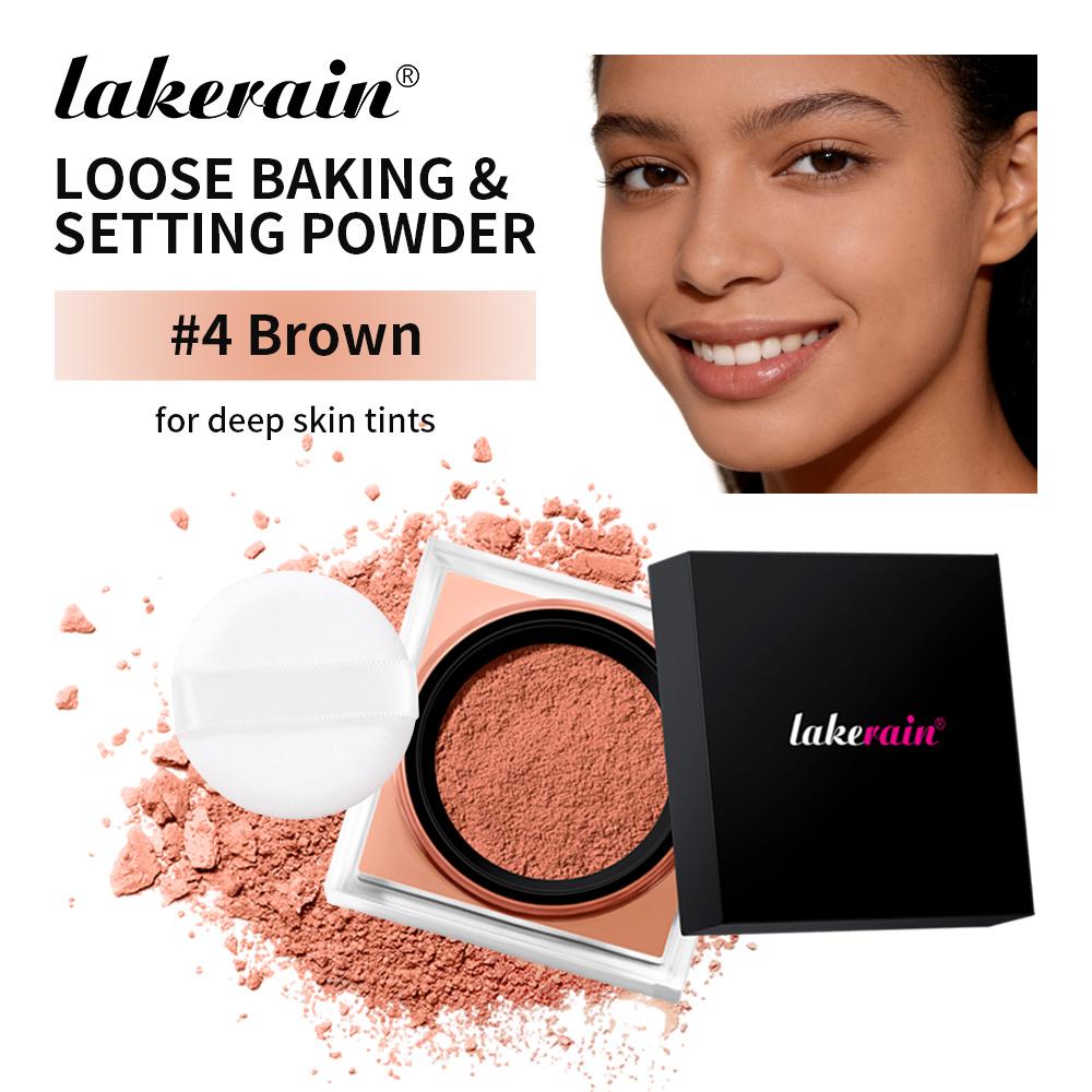 Xiaomi Loose Baking&Setting Powder and Puff Long Lasting Waterproof Oil Control Matte Setting Powder Natural Brightening Face Cosmetics