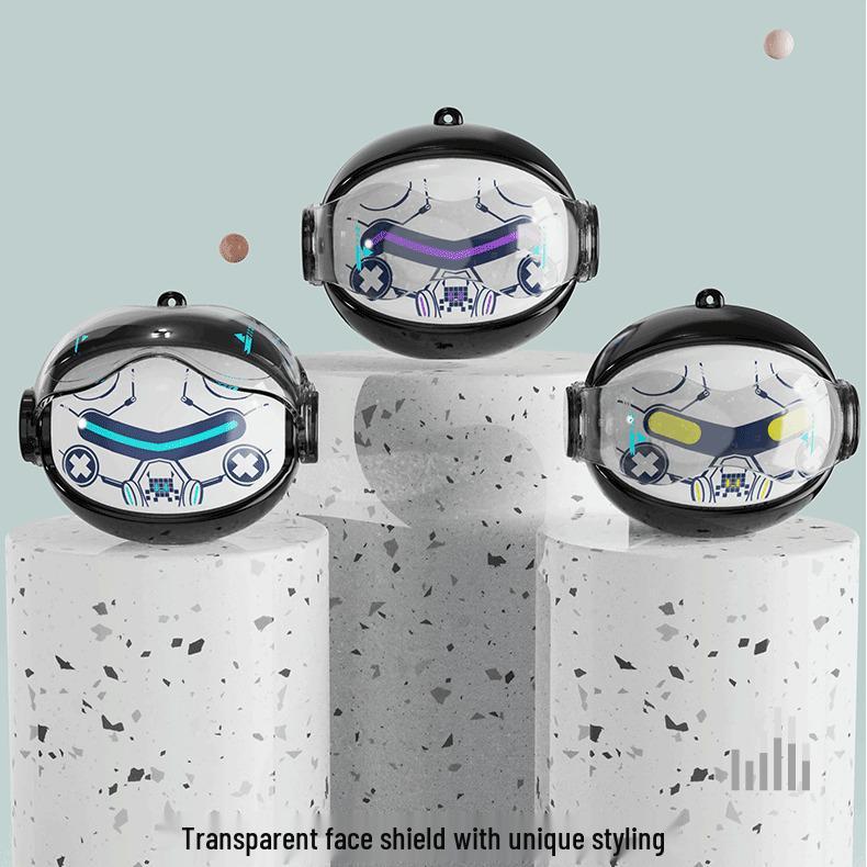 TrendPlay Rotating Face-Changing Bluetooth Earphones with RGB Light and Mecha Sound for E-sports Gaming