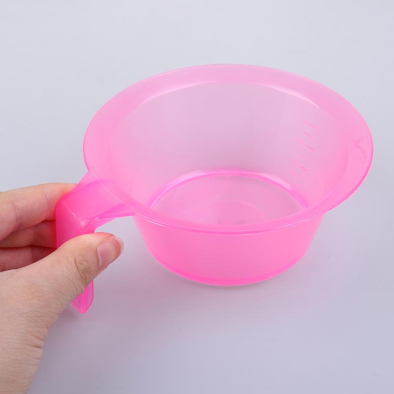 

1Pc Large Capacity Hairdressing Bowl Professional Salon Hair Color Dye Tint Bowl Coloring Mixing Suction Bowl розовый