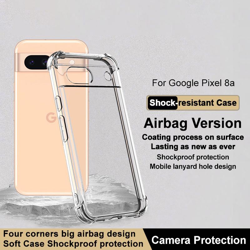 

IMAK For Google Pixel 8a Case Airbag Drop Impact TPU Phone Cover Transparent