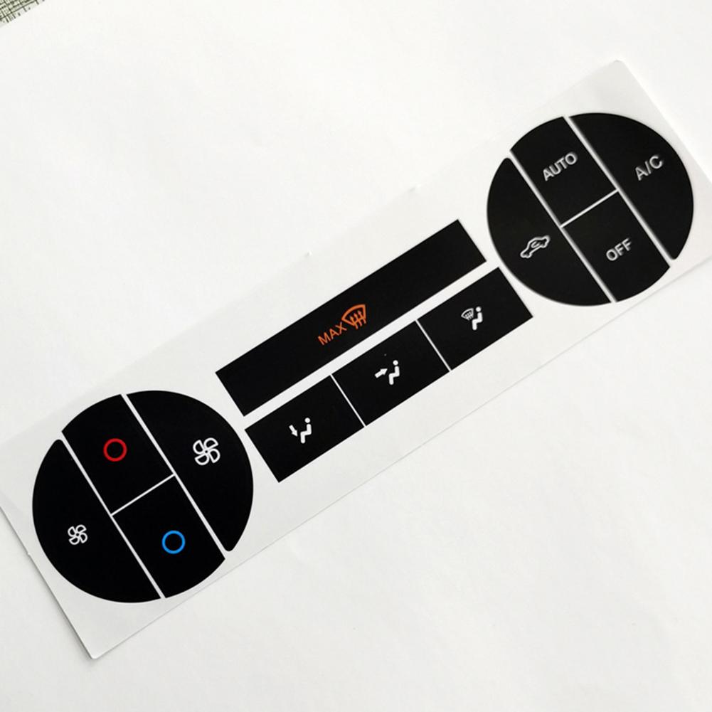 70*180mm AC Button Repair Stickers Black High-Quality