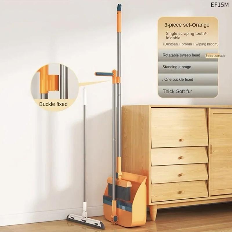 Skládací sada košťat, lopatka na odpadky, kombinovaná domácí koště, stěrač, zametací gadget, koště, lopata na odpadky