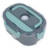 Electric Lunch Box Stainless Steel Constant Temperature 1.5L with Spoon Fork Insulation Bag Heated