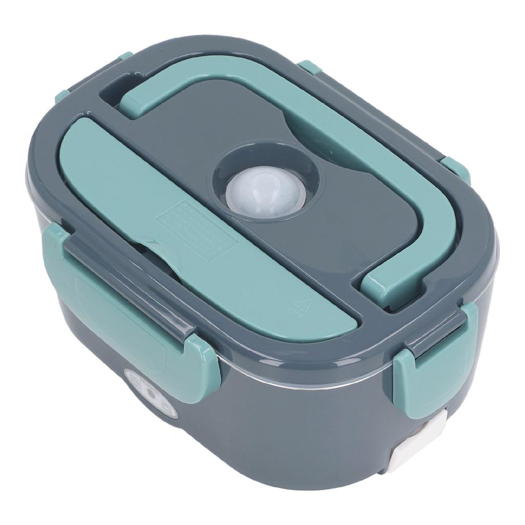 Electric Lunch Box Stainless Steel Constant Temperature 1.5L with Spoon Fork Insulation Bag Heated