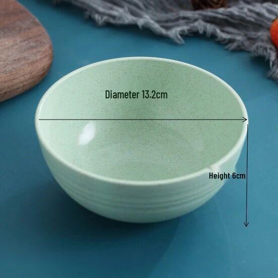 Nordic Wheat Straw Bowl - Versatile for Home, Cereal, Instant Noodles, or Office Meals. Creative Gift Idea. Large Size.