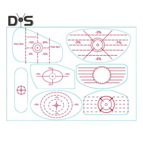 

50 шт. этикеток для гольфа с защитной лентой для улучшения точности и дальности удара по мячу для гольфа. Наклейка для удара по мячу для клюшек Iron Wood Fairway. B