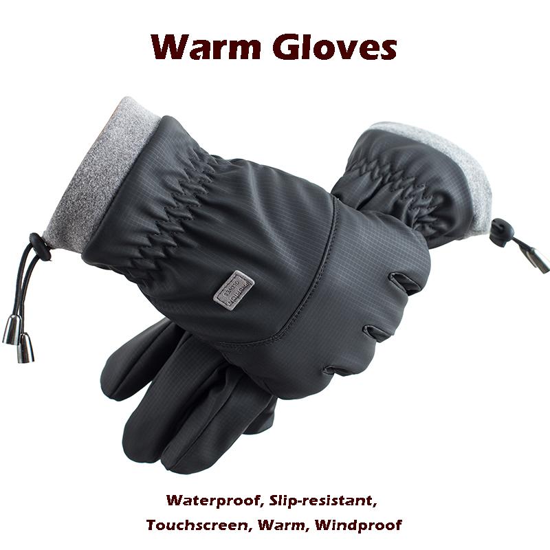 Unisex Winter Gloves with Touchscreen, Windproof Thermal Ski Gloves for Men Women - Non-Slip Grip and Water-Resistant