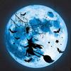 Halloween Wall Decor Moon Design Spooky Witch Wall Decor Glow-in-The-Dark Waterproof Decals Removable Scary For Haunted House