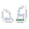 Figure Car Dashboard Decoration Reindeer Statues Resin Automotive Interior Accessories for Vehicles Christmas