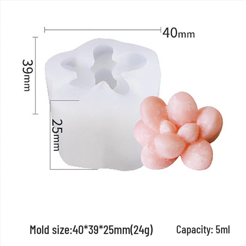 Vítězná Sukulentní Série: DIY silikonové formy na epoxidové kaktusy a svíčky v květináčích