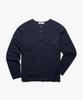 POLYGRAM Waffle Raglan Henley Neck Long Sleeve - 5 Colors