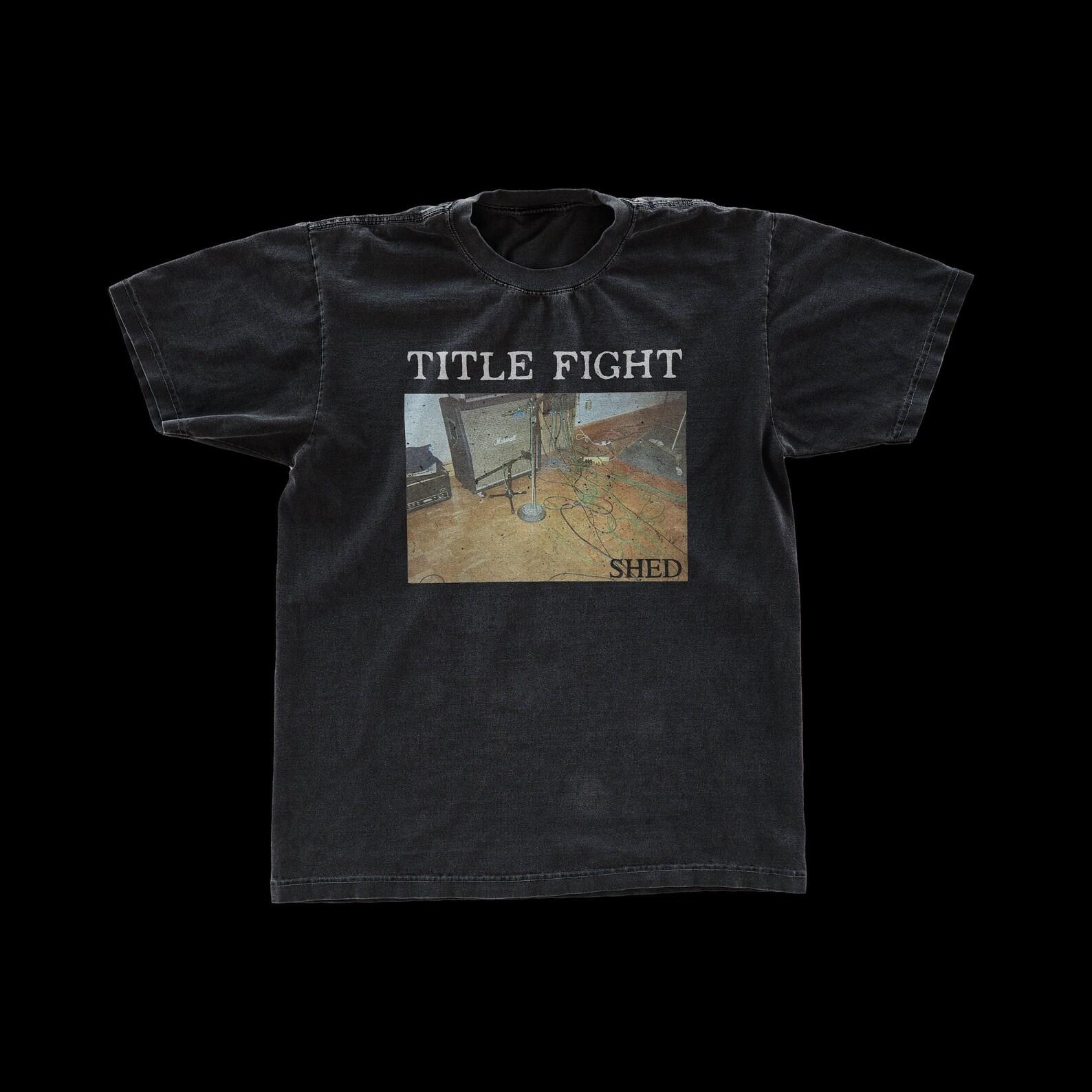 Title FighT shirt Hardcore Punk Graphic Tee Heavyweight Vintage Fit 4XL