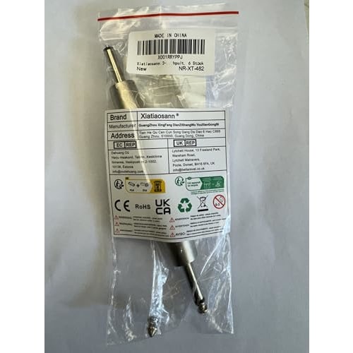 Xiatiaosann XLR 3-Pin Female to 6.35mm Male Converter Audio Mono Adapter TS Socket Jack for Microphone Mixer, 6 Pack