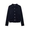 Fashion Style 2024 Autumn New Women's Clothing Casual Loose Easiest for Match Decorated Row Button Knitting Outwear 3471111