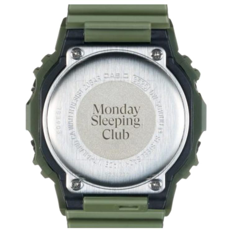 CASIO Monday Sleeping Club Collaboration DIGITAL 200m Waterproof Quartz Movement Resin Strap Watch DW-5610UU-3PRM