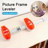Level Ruler Picture Hanging Tool with Spirit Level 3-in-1 Precision Marking Guide Frame Alignment Tool Home Decoration